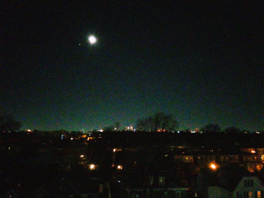 Moon & Venus Over Philly