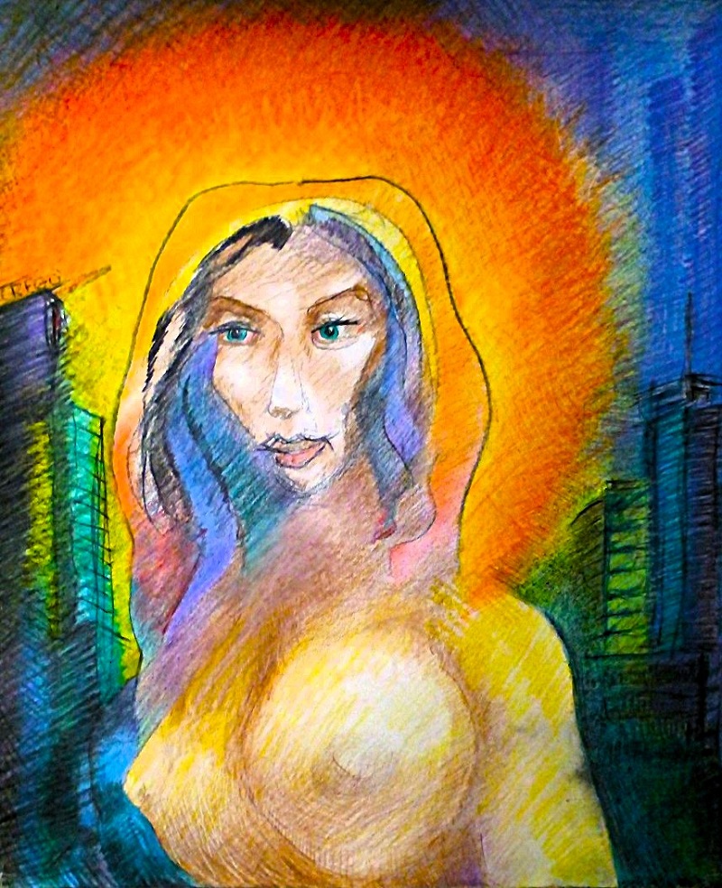 Woman in City